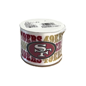 2.5&quot; NFL San Francisco 49ers Ribbon, Licensed Offray Ribbon