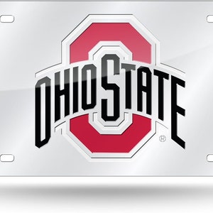 Ohio State NCAA Laser Intarsien Metall Nummernschild Tag