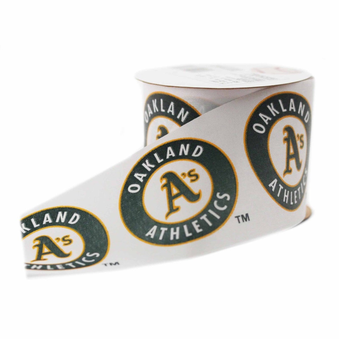 Mlb Ribbons Offray MLB Oakland Athletics Fabric Ribbon, 2-1/2-inch by 9-feet ...