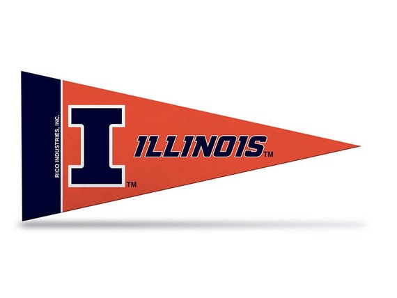 Illinois Illini 7//8” Grosgrain Ribbon NCAA USA Seller 5 Yards