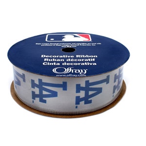 Offray MLB Los Angeles Dodgers  Ribbon, 7/8-Inch by 9-Feet,  Licensed by Offray