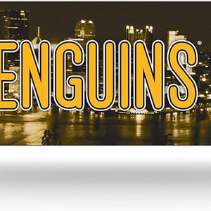 Pittsburgh Penguins NHL Plastic Street Sign