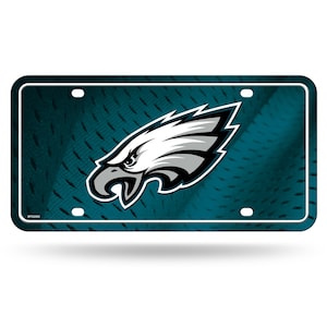 Placa de metal da NFL Philadelphia Eagles - Licenciada por Rico