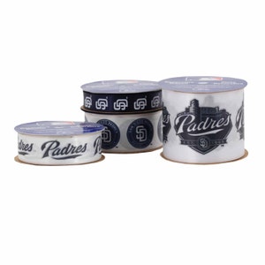 Offray 4-Pack MLB San Diego Padres Ribbon, Licensed by Offray