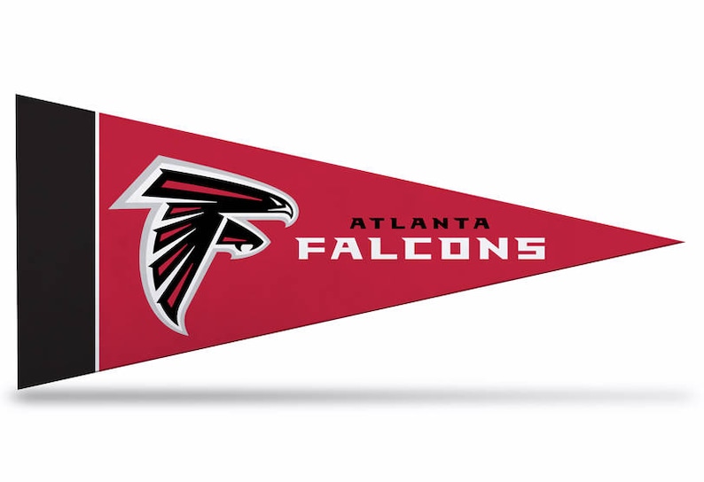 Atlanta Falcons NFL Felt Mini Pennants 4 X 9 Etsy