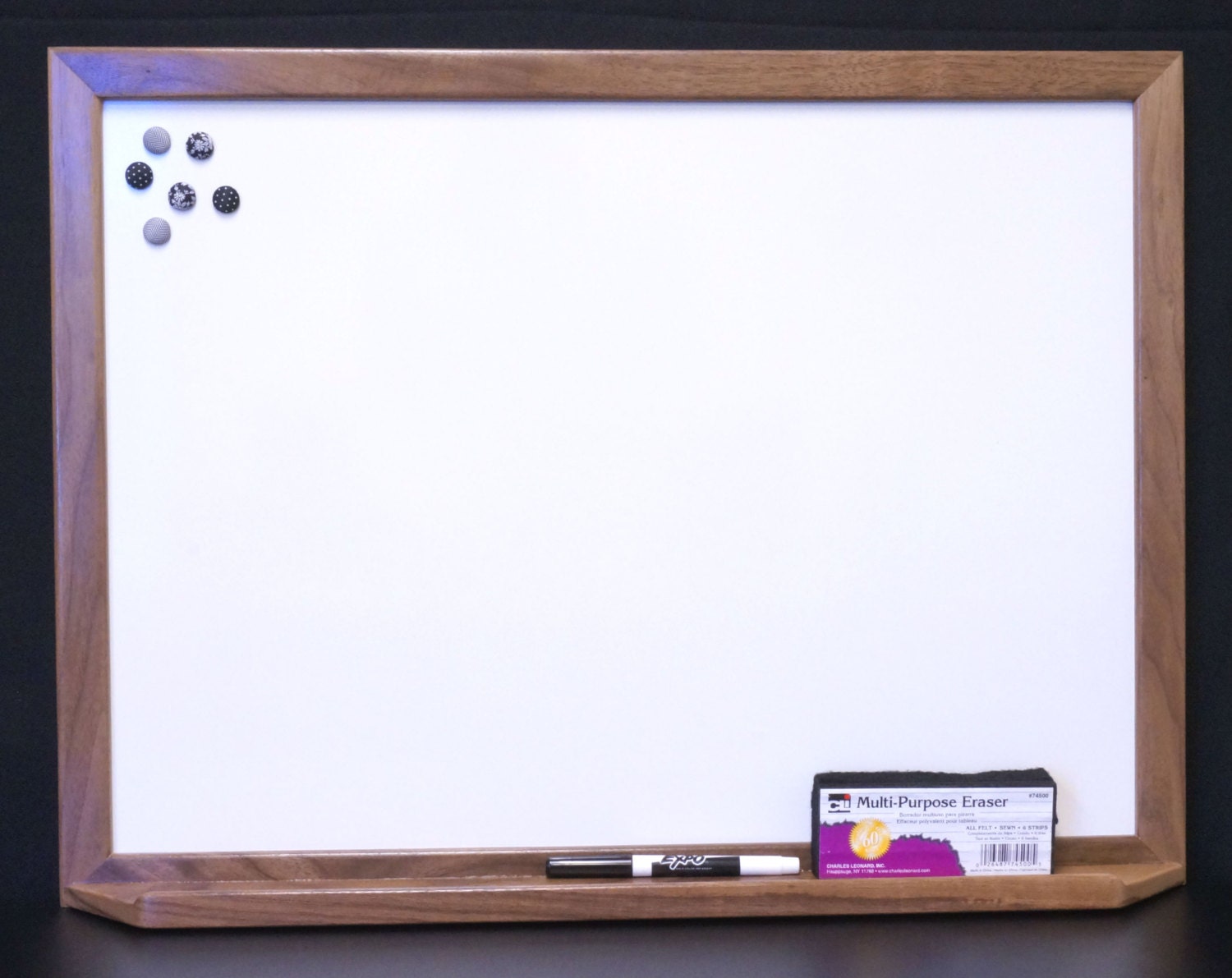 Large Framed Dry Erase Board Whiteboard w/ Tray Etsy