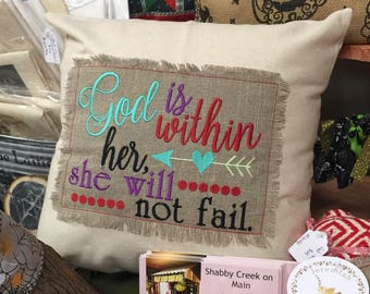 Custom pick your verse throw pillow