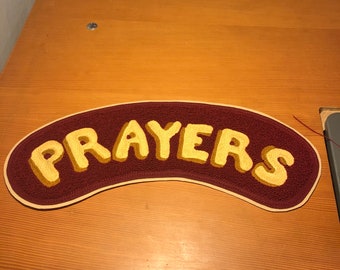 PRAYERS Chenille and Chainstitch patch