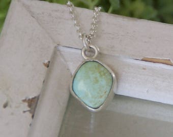 Turquoise necklace | turquoise pendant | sterling silver | natural turquoise | Royston | Royston turquoise | metalsmith | orangelipped