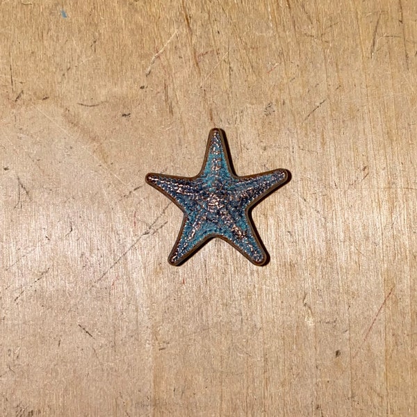 Set of 6 Sea Life Starfish Drawer Pull, Cabinet knob Nautical Hardware 4 colors available