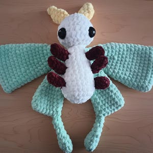 Crocheted Luna Moth Plushie
