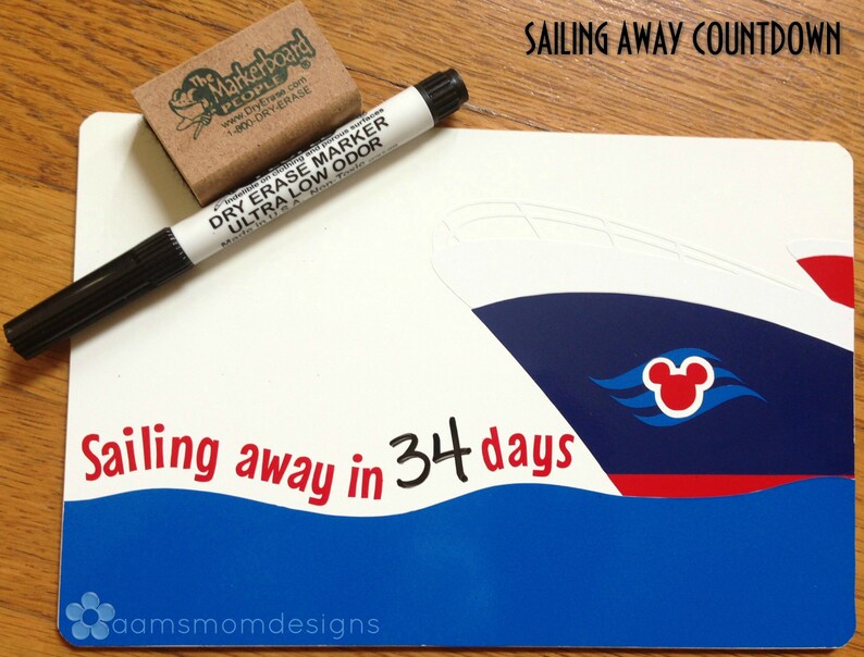 Disney Cruise Countdown Disney Vacation Countdown White | Etsy