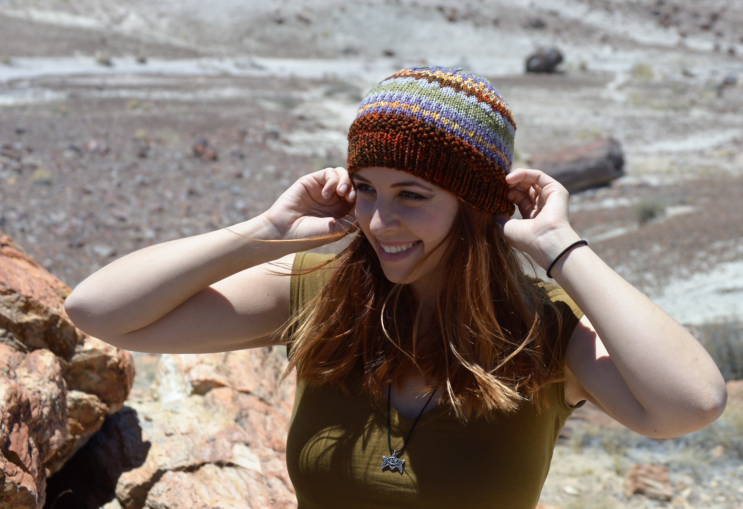 Petrified Forest National Park Beanie My first stranded project in a long time! It main image 3