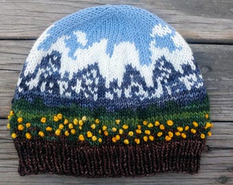Grand Teton National Park Beanie Knitting Pattern