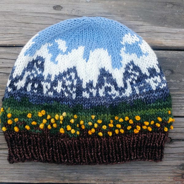 Grand Teton National Park Beanie Knitting Pattern