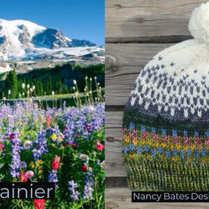 Mount Rainier National Park Beanie Knitting Pattern image 4