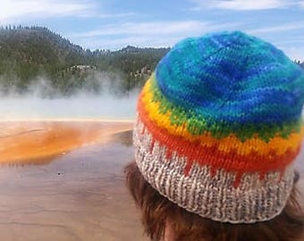 Yellowstone National Park Beanie Knitting Pattern