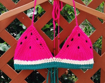 Watermelon Crochet Top