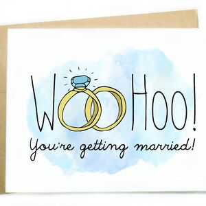 L'Engagement drôle / carte de mariage : Woo Hoo ! Vous vous mariez !