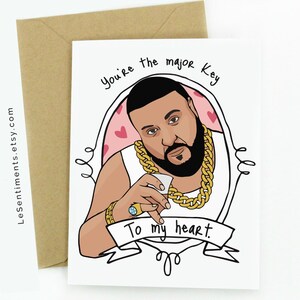 Cartão engraçado do Dj Khaled - Cartão de amor / aniversário / dia dos namorados - DJ Khaled - Cartão comemorativo - Cartões de hip hop