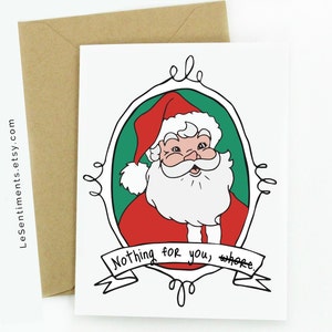 Grappige kerstkaart - kerstkaart - niets voor u, Wh * re - grappige wenskaarten kaarten