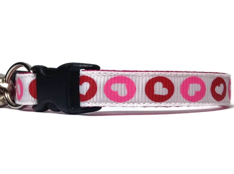 Kitten Collars Valentine Dog Collar Cool Collars Heart Cat Collar Breakaway Cat Collar Valentine Cat Collar Puppy Collars