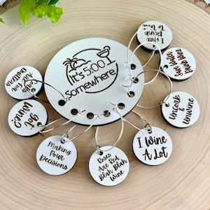 Funny Wine Charms: Wine Lover Gift Set