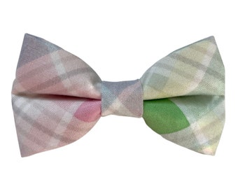 Plaid Cat Bow Tie, Plaid Dog Bow Tie, Small Dog Bow Tie, Bow Tie for Cat Collar, Puppy Bow Tie, Kitten Bow Tie, Handmade Pet Product