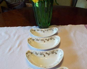 Vintage Homer Laughlin Bone Dishes Set of 4