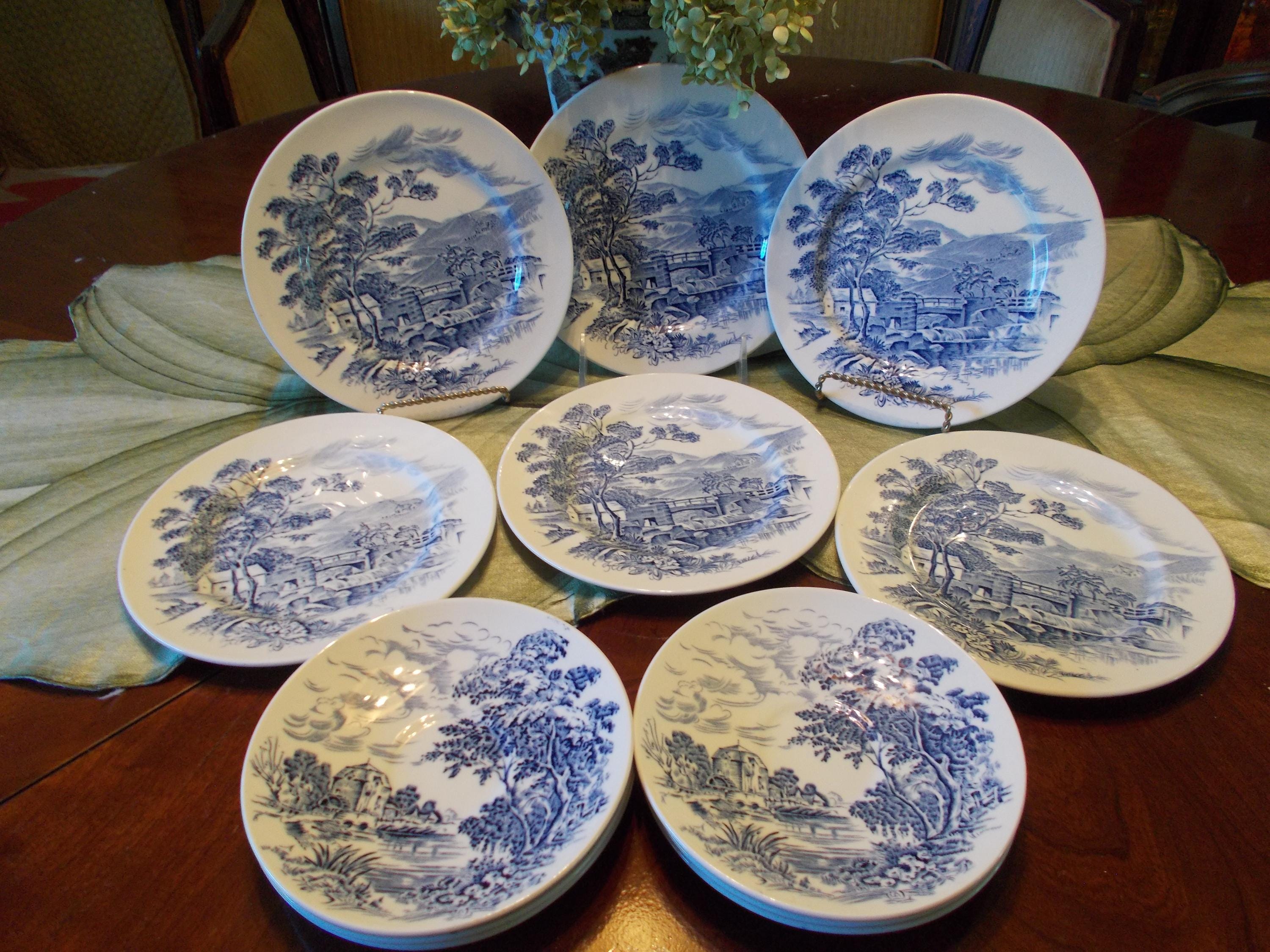 Cotswold Blue and White Plates - Etsy