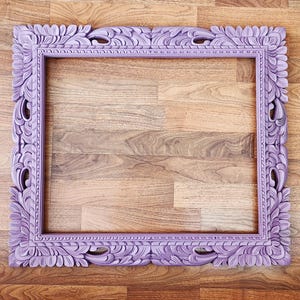 Shabby Chic Baroque Picture Frame 20x24: Lavender Ornate Wall Decor