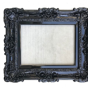 12x16 Black frame, wall mirror frame, canvas, artwork, painting, picture frame baroque ornate style, fancy frame, photo frame, fancy frame