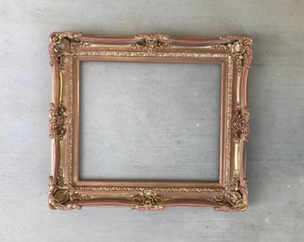Picture Frame 16x20 Vintage Antique Style Ornate Baroque Bronze Gold Black 278