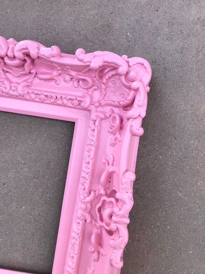 Picture Frame Shabby Chic Photo Frames Art Frames Wall frame Wedding Frames Baroque Frame 8x10 Pink Frame Cottage Chic Frame