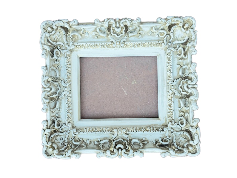 8.5x11 Champagne Baroque Picture Frame: Vintage French Style image 1