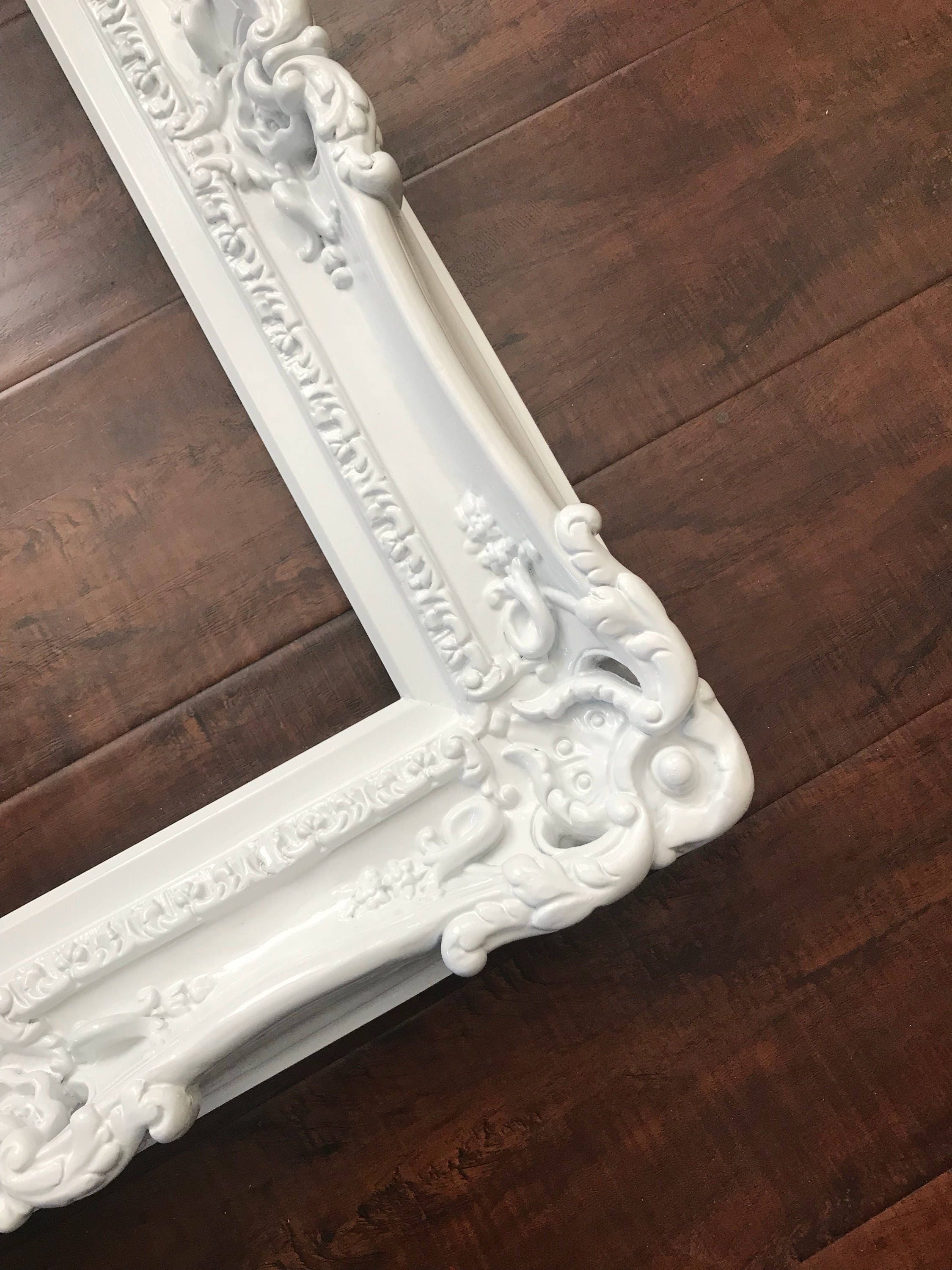 20x24 White Frame Baroque Ornate Frame for Art Paint Canvas Etsy