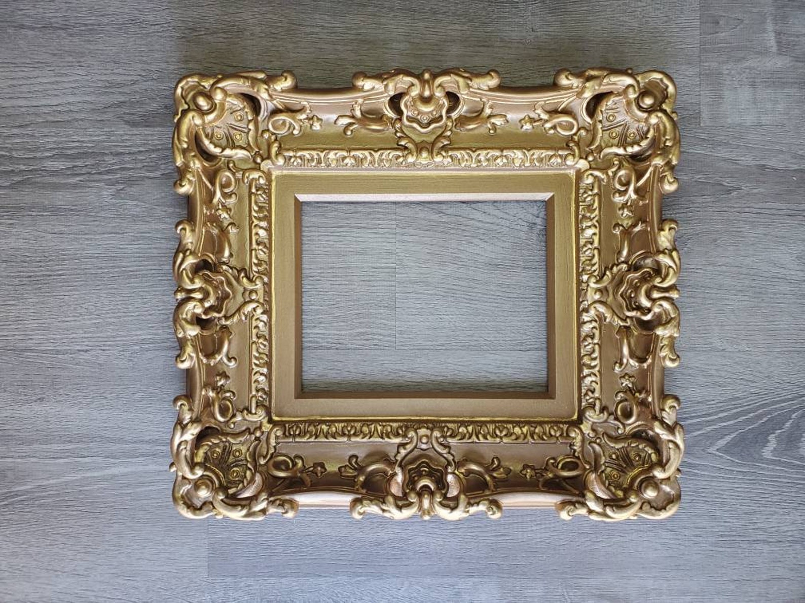 8x10 Brown Frame Baroque Style Picture Frame Art Frames Etsy