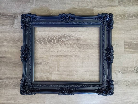 16x20 Midnight Blue Picture Frames, Shabby Chic Canvas Frame, Baroque  Decorative French Frame, Ornate Wall Mirror, Wedding Gift Ideas 