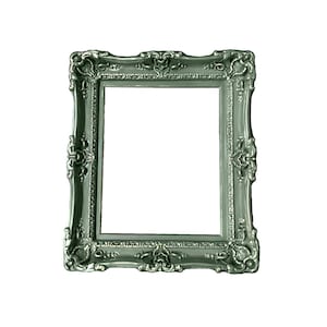 16x20 Vintage Picture Frame, Fancy Baroque Green Frame, French Ornate Photo Frame, Wedding Frame, Art Frame, Distressed Frame, Antique Style