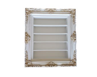 Baroque Wall Display Shelf: Essential Oil, Spice & Nail Polish Rack