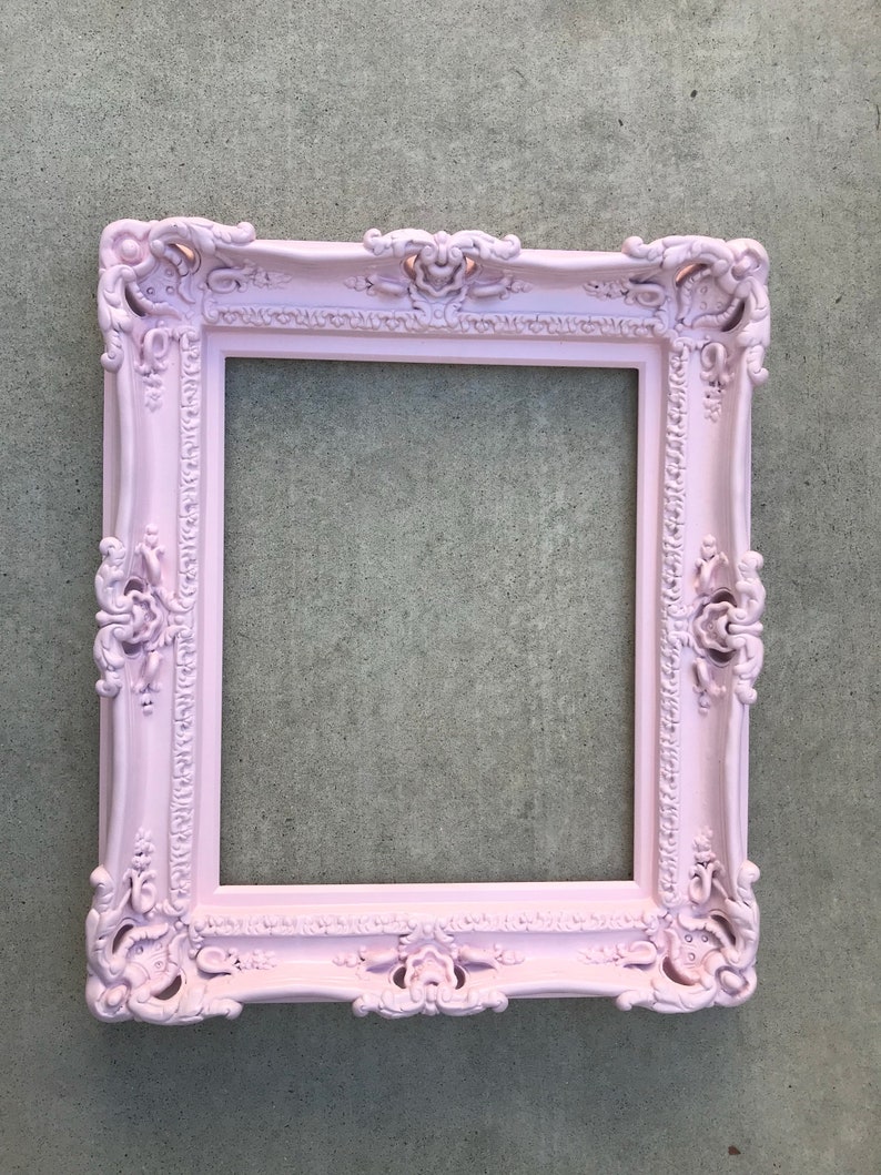 16x20 Baby Pink Picture Frame Baroque Mirror Shabby Chic Etsy
