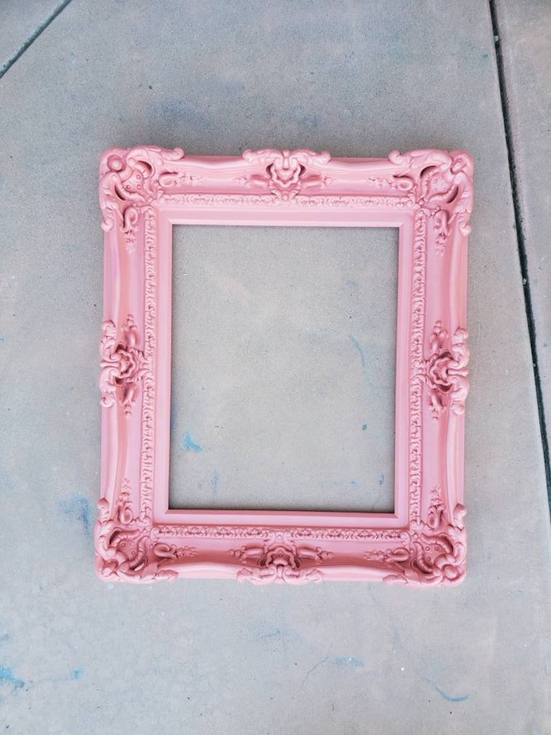 Baby Gifts Baroque Frame for Artwork Canvas Kids Room Gift Children/'s Decorations 20x24 Pink Picture Frame Ornate Wall Mirror