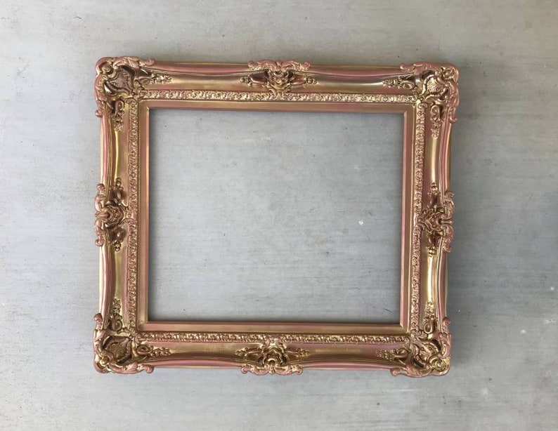 16x20 Rose Gold Shabby Chic Frames Baroque Ornate Frame Etsy