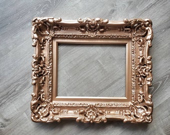 12x16 Photo Frame, Rose Gold Victorian French Style, Decorative Baroque Medium Size Picture Frames, Wedding Gift, Photography, art Painting