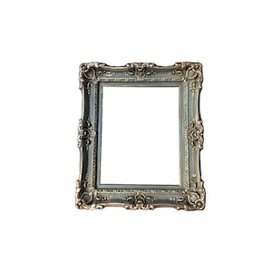 16x20 Vintage Picture Frame, Fancy Baroque Green Frame 16x20 Vintage Picture Frame, Fancy Baroque Green Frame