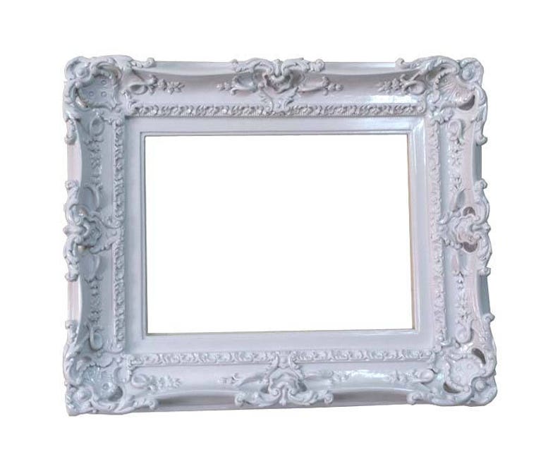 12x16 Shabby Chic White Frame Decorative Baroque Wall Mirror Wedding Gift Picture Frames Ornate For Canvas