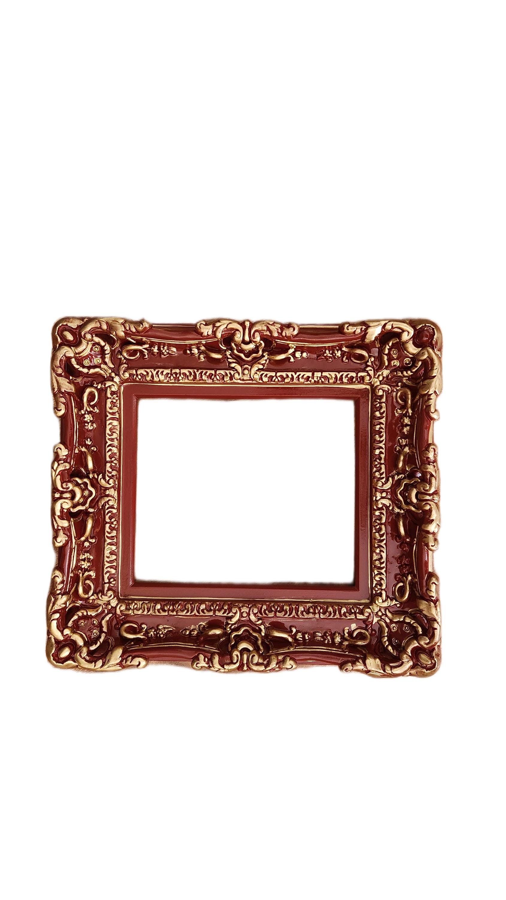 12x16 Red and Gold Ornate Picture Frame: Baroque French Chic 