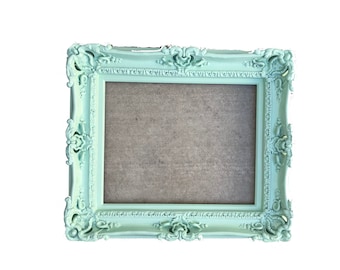 12x16 Baby Green Picture Frame: Handmade Baroque Ornate Style