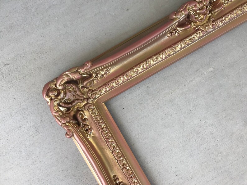 16x20 Rose Gold Shabby Chic Frames Baroque Ornate Frame Etsy