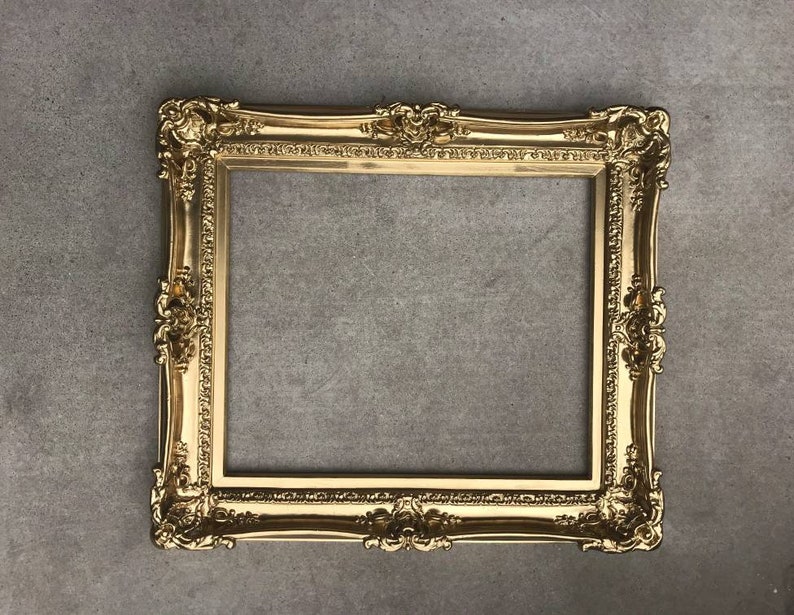 20x24 Gold Frames, Large Ornate Baroque Picture Frame, Classic Victorian Photo Frame, Wedding Frame, Framing Painting Artwork Home Ideas image 2